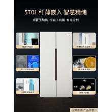 松下 NR-TB57BPA-W 自由嵌入式變頻大容量對(duì)開門家用電冰箱磨砂白